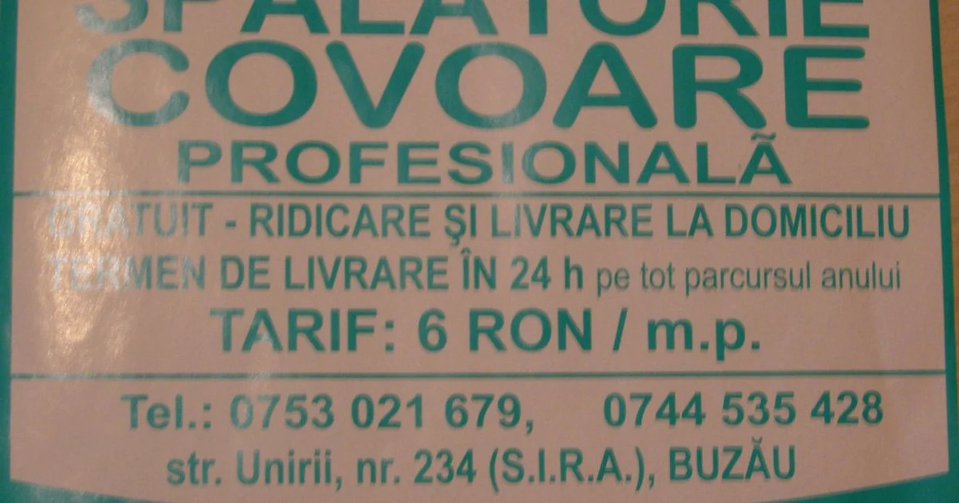 Ofertă pentru buzoieni la spălătoria de covoare