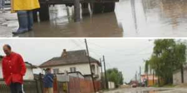 Ploaia a inundat cartierele mărginaşe ale Craiovei