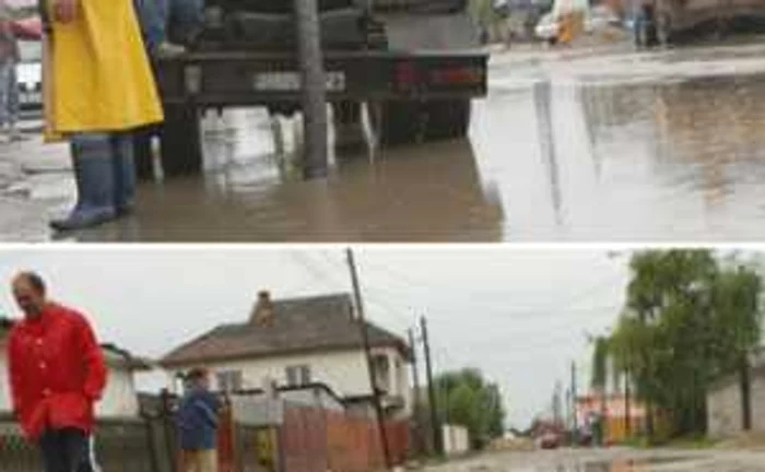 Ploaia a inundat cartierele mărginaşe ale Craiovei