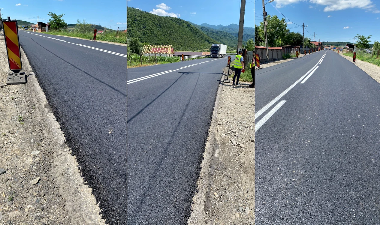 DN7 Valea Oltului în zona Boița Sibiu Foto Colaj Poliția Sibiu jpg