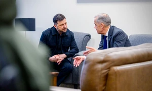 Volodimir Zelenski și Mark Carney la Halifax FOTO X @MarkJCarney jfif