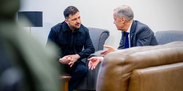 Volodimir Zelenski și Mark Carney la Halifax FOTO X @MarkJCarney jfif