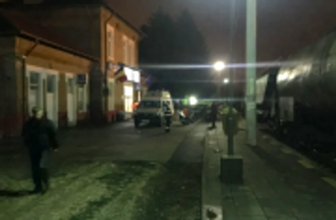 Accident mortal în Gara Cernavodă - bărbat tăiat de un tren marfar Foto Alexandru Manda