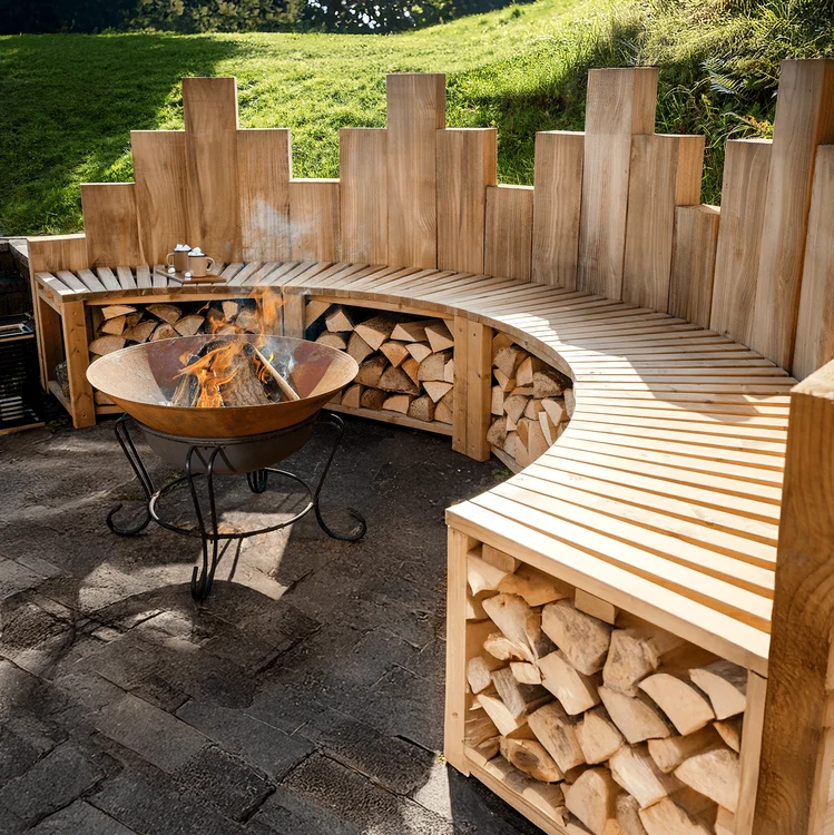 Idei de living outdoor cu mobilier pentru exterior Sursă Forest Garden jpg