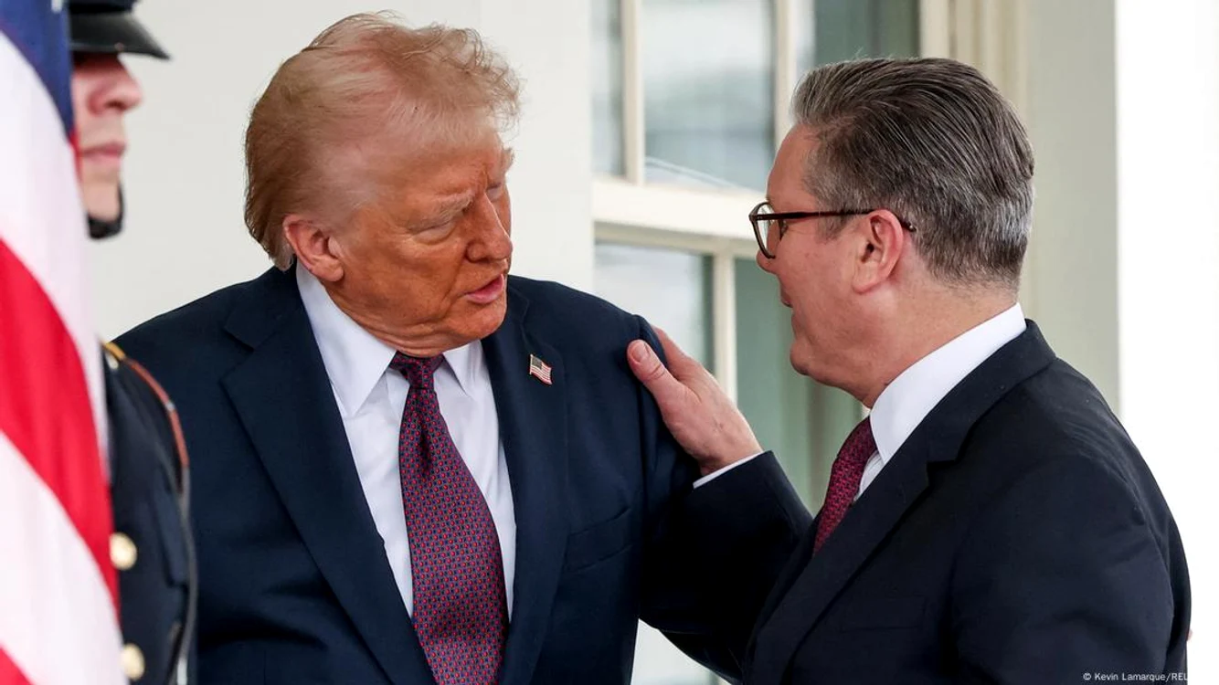 Preşedintele american Donald Trump şi premierul britanic Keir Starmer