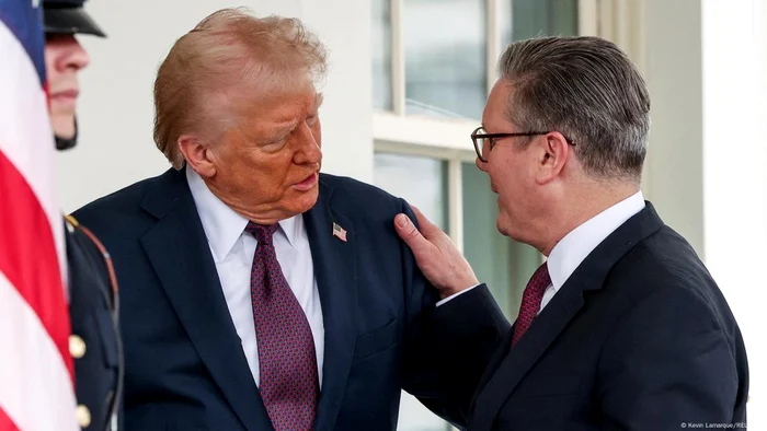 Preşedintele american Donald Trump şi premierul britanic Keir Starmer