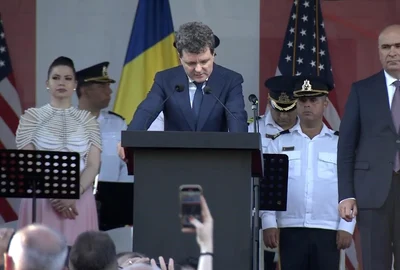 nicusor Dan Ilie Bolojav receptie ziua independentei, captura video jpg