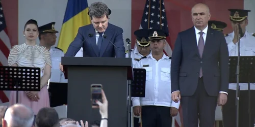 nicusor Dan Ilie Bolojav receptie ziua independentei, captura video jpg