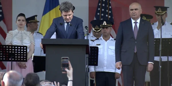 nicusor Dan Ilie Bolojav receptie ziua independentei, captura video jpg