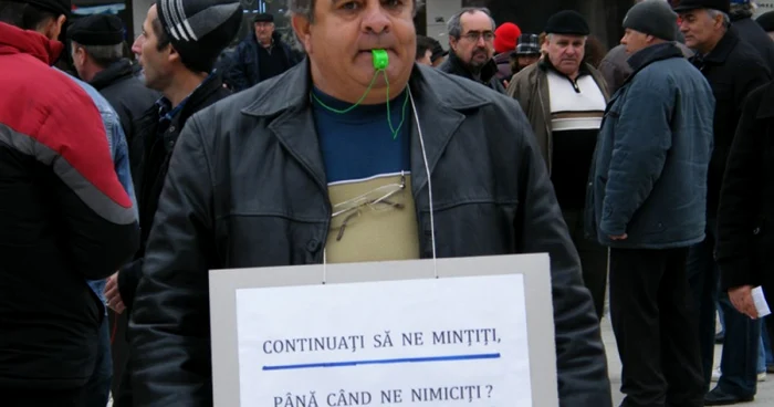 Protest la COS Târgovişte