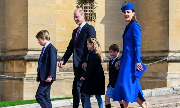 Kate, William, George, Louis, Charlotte de Paște în 2023, Profimedia jpg
