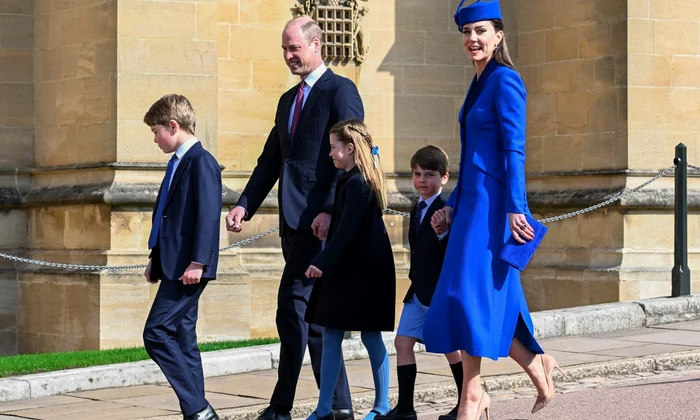 Kate, William, George, Louis, Charlotte de Paște în 2023, Profimedia jpg