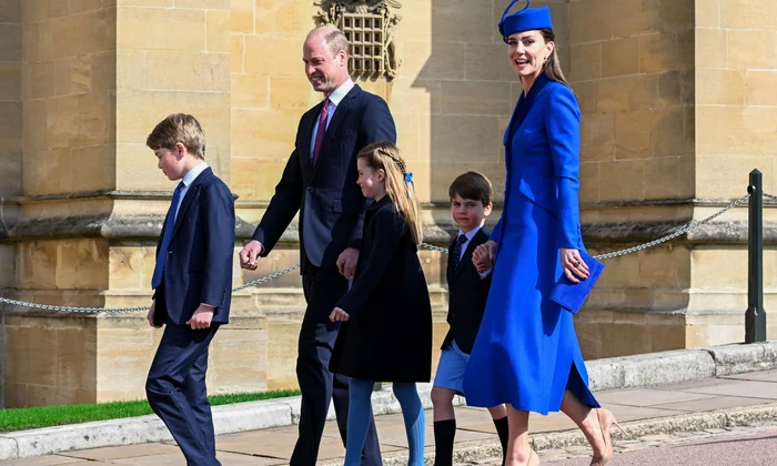 Kate, William, George, Louis, Charlotte de Paște în 2023, Profimedia jpg
