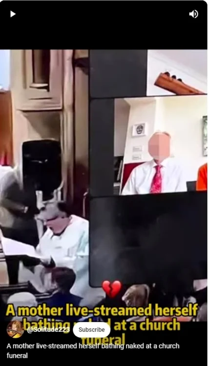 Imaginile cu femeia la duş au fost în direct, pe Zoom, captură video