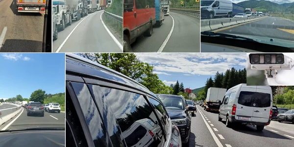 Traficul de coșmar de pe Valea Oltului Foto Colaj jpg