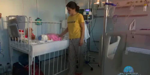 Miruna bebelus operat creier FOTO captura video Spitalul de Urgenta Iasi webp