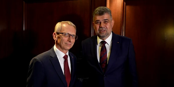 Marcel Ciolacu, împreună cu premierul bulgar FOTO: Twitter