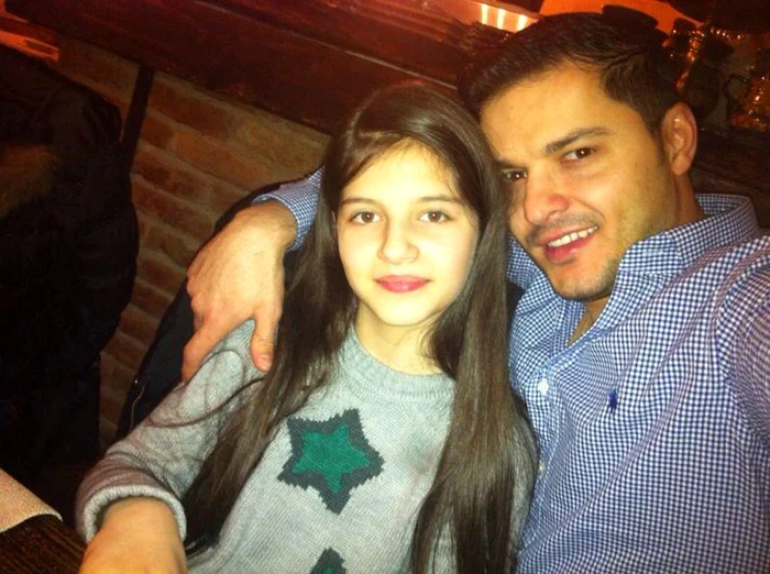 Liviu Vârciu, fericit alături de fiica lui, Carmina