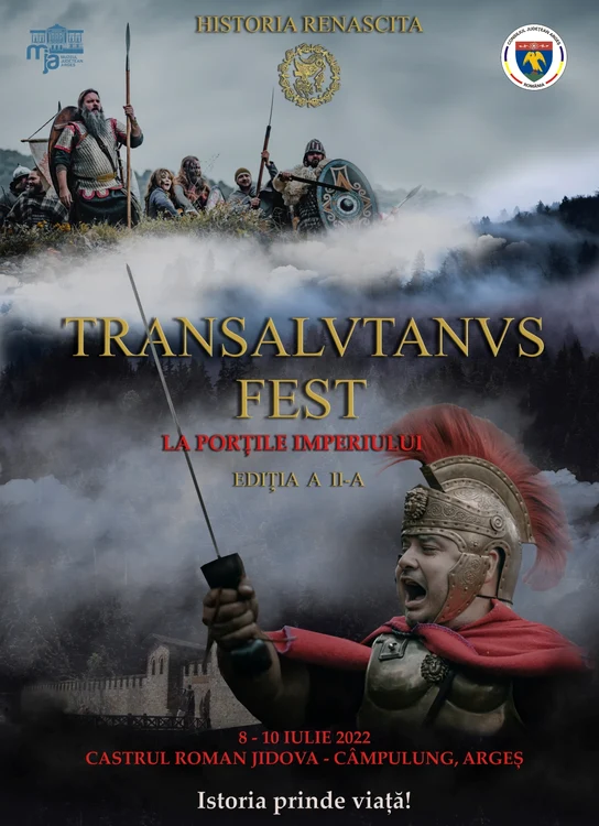 Afiș „TRANSALVTAVNVS FEST. La porțile Imperiului”