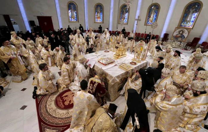 Slujba de sfinţire a Catedralei Neamului. FOTO Mediafax