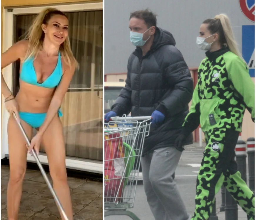 
    Mirii şi naşii lor, Cosmin şi Luminiţa Olăroiu, la momentul tortuluifoto: arhiva personală  