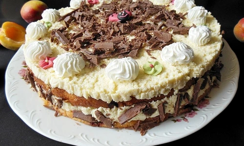 Tort de ciocolată cu vişine şi mascarpone 2jpg jpeg