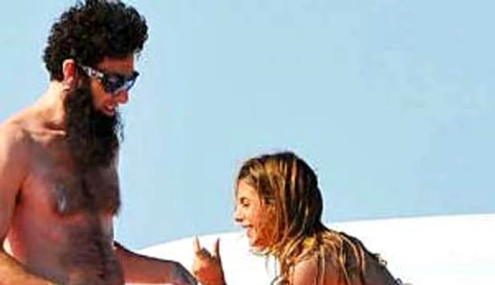 Elisabetta Canalis e Sasha Baron Choen
