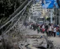 Populația din nordul Fâșiei Gaza fuge după ordinul israelian de evacuare FOTO EPA-EFE