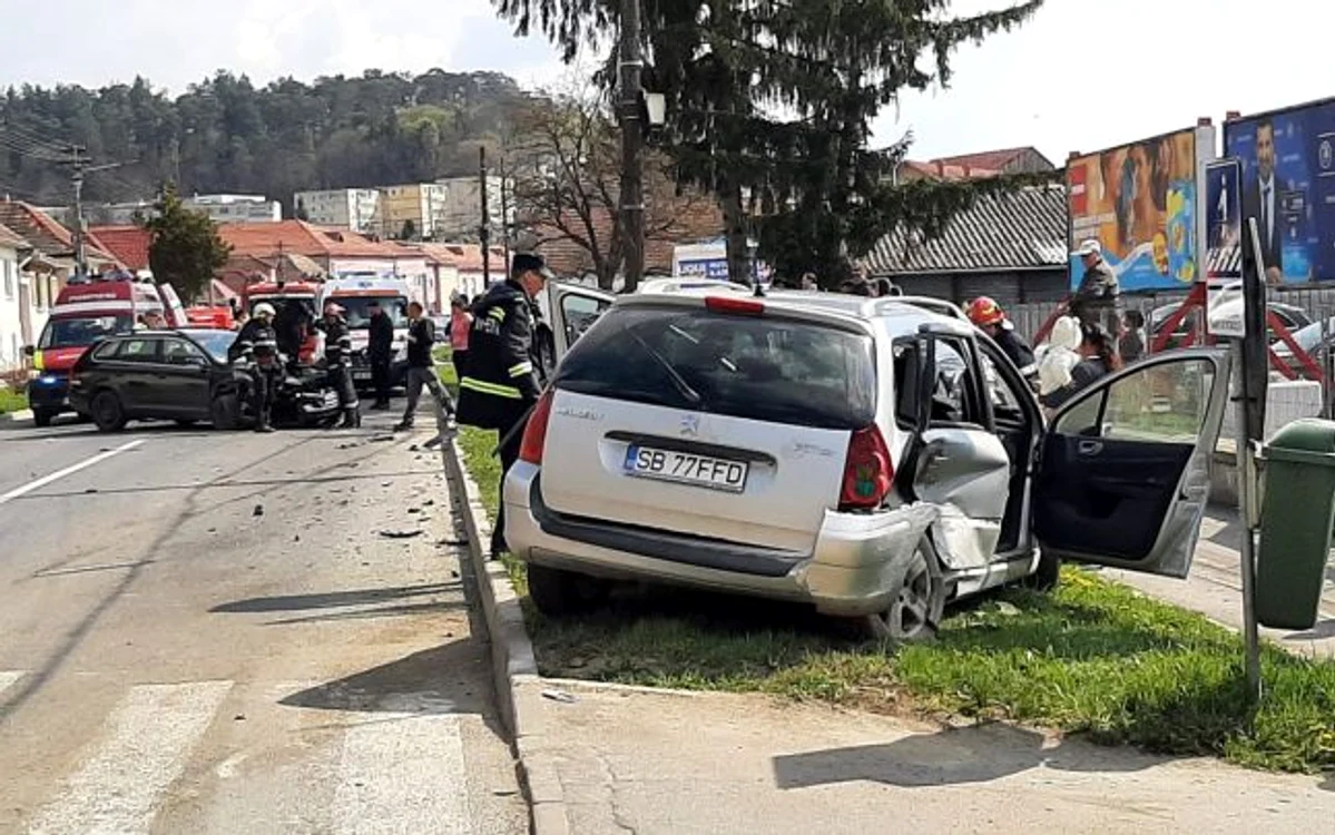 Accident în Agnita Foto Gigi Stoia Adevărul