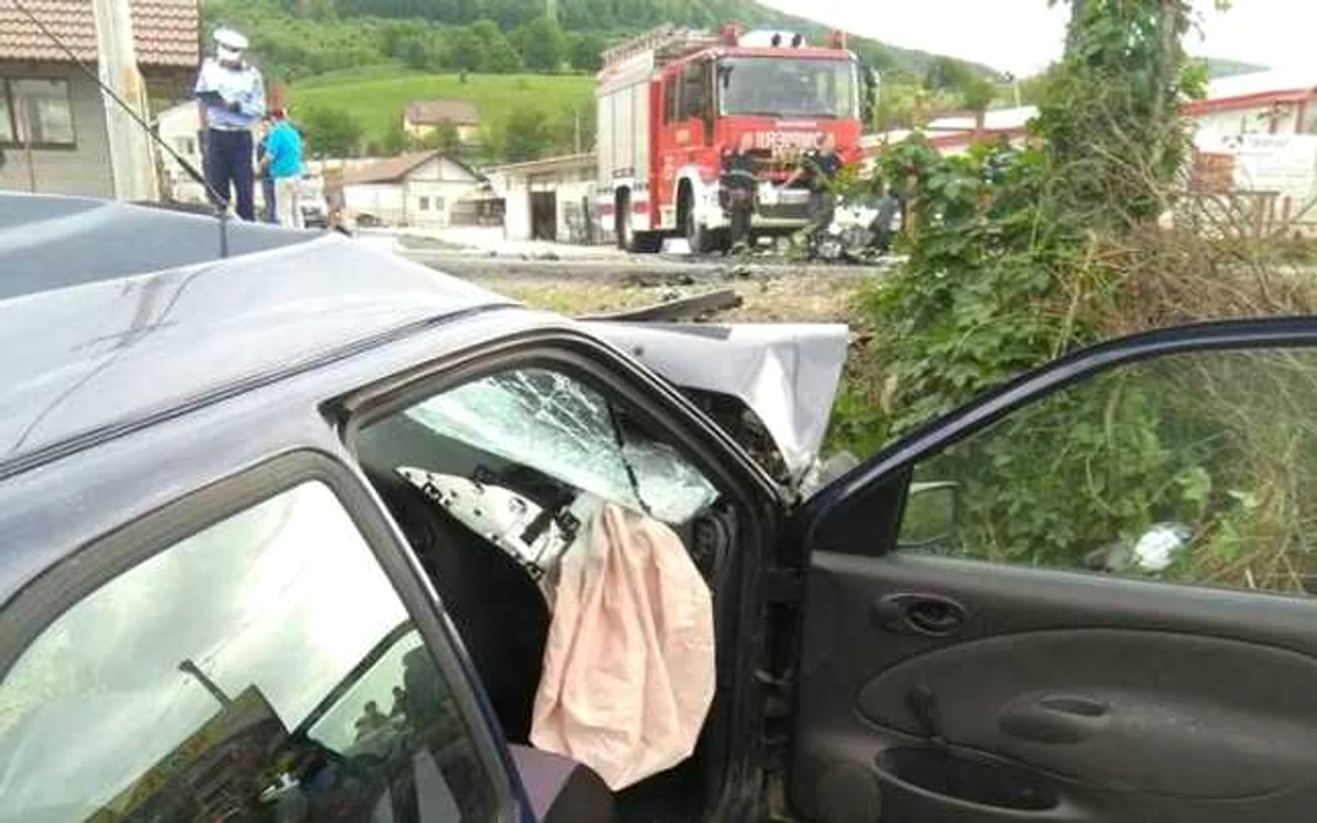 Accident rutier. FOTO: ISU Hunedoara.