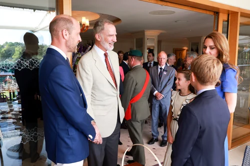 Regele Felipe al Spaniei la Wimbledon cu Kate, William și copiii lor. FOTO: Casa Majestății Sale