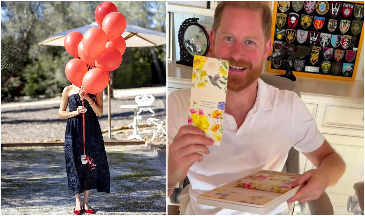 Meghan Markle și Prințul Harry în clipul de Valentines Instagram jpg