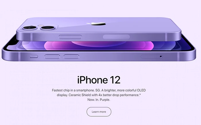 Apple iPhone 12 violet FOTO APPLE INC.