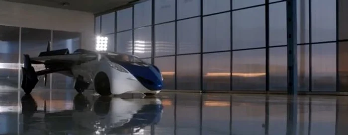 Acest automobil are capacitatea de a se transforma într-un avion complet funcţionalFoto: Captură Youtube