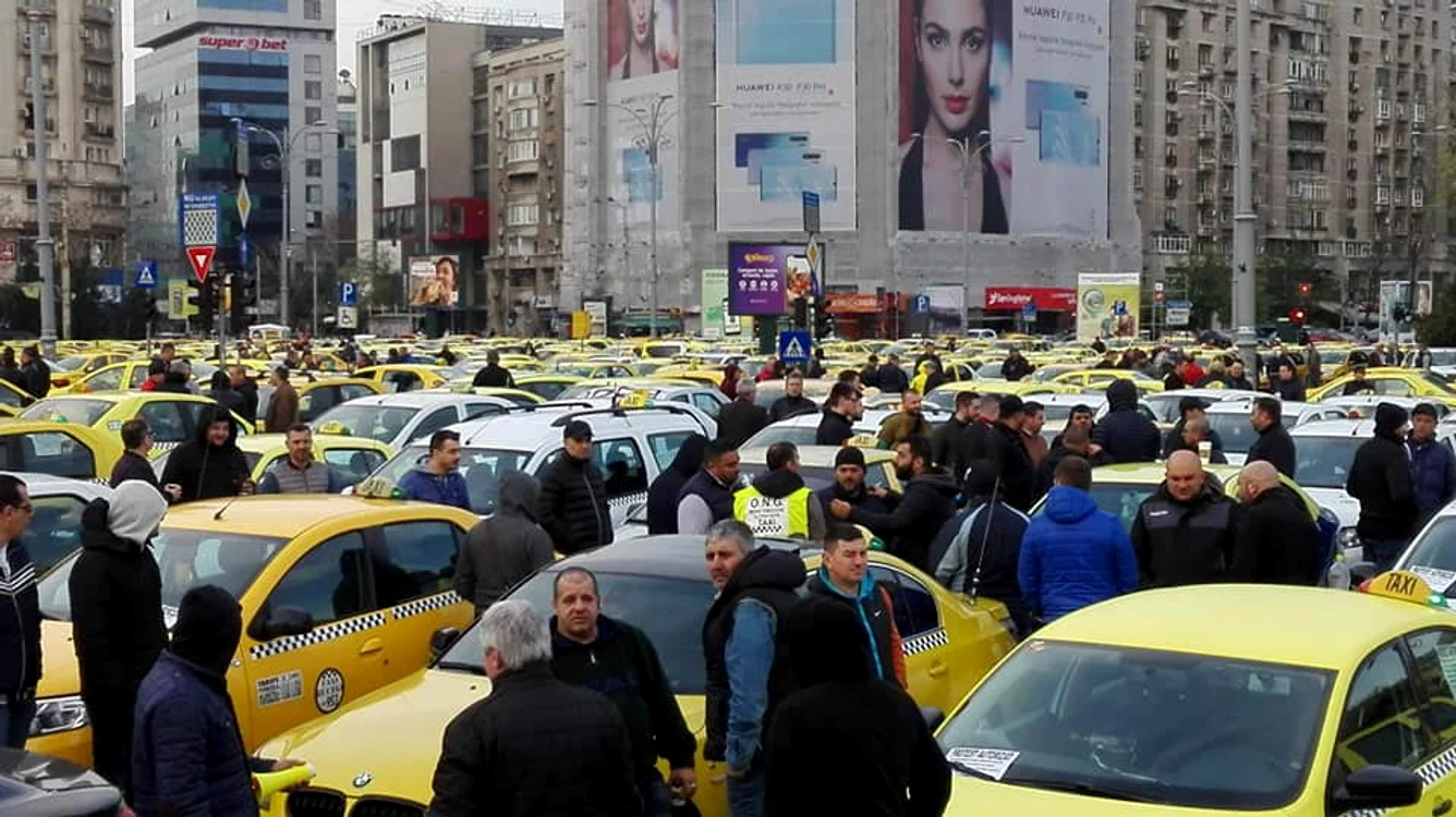 Protestul mașinilor galbene jpeg
