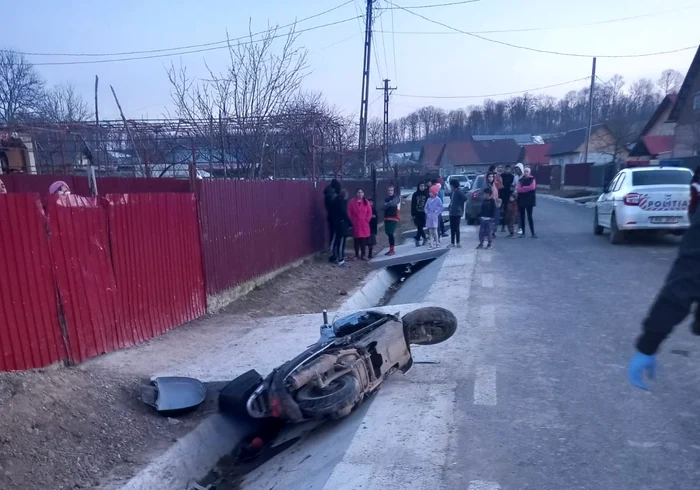 Leziunile suferite de motociclist au fost foarte grave FOTO Poliția Neamț