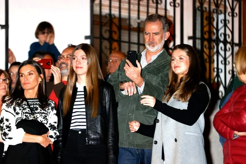 Familia regală spaniolă, de Paște