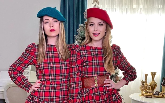 Elena Gheorghe şi sora ei, Ana, sunt ca două picături de apă foto: Instagram