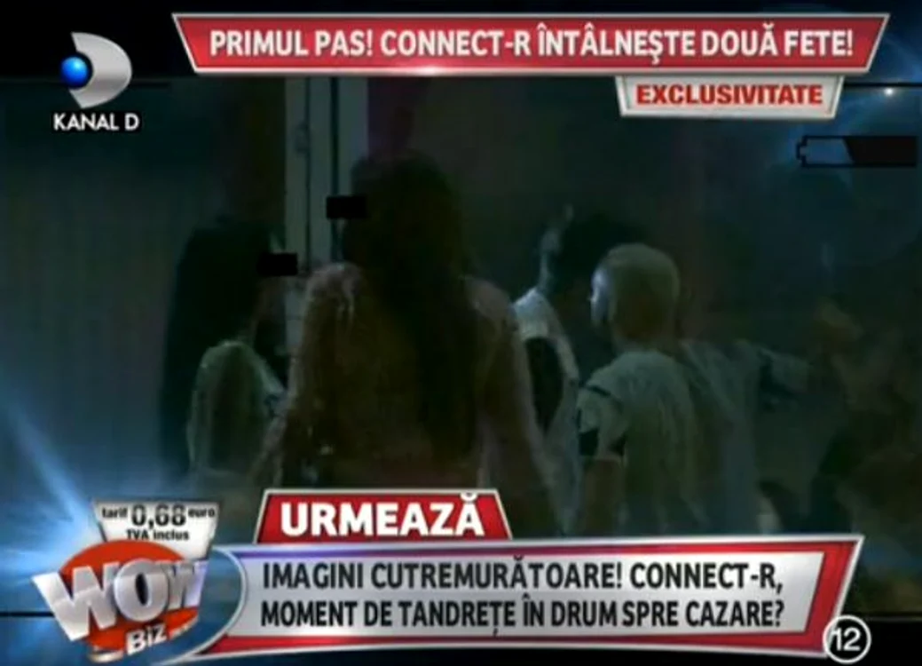 Artistul a plecat de la club în compania unor domnişoare