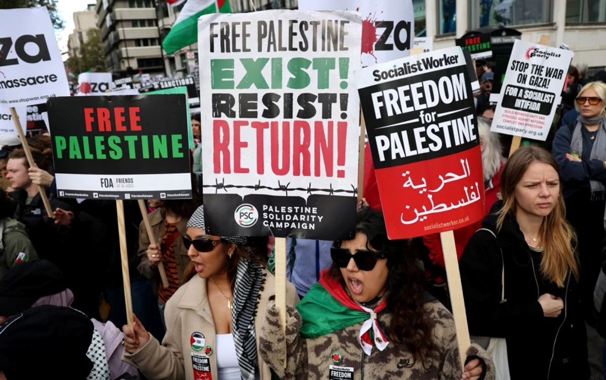 MIting pro-Palestina la Londra/FOTO:EPA/EFE