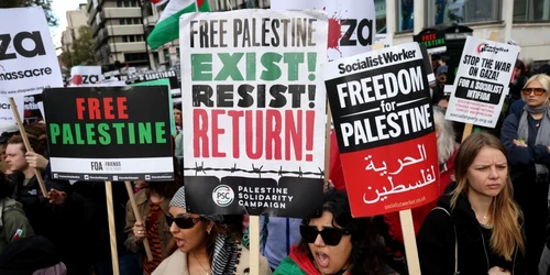 Miting pro Palestina la Londra. FOTO EPA-EFE