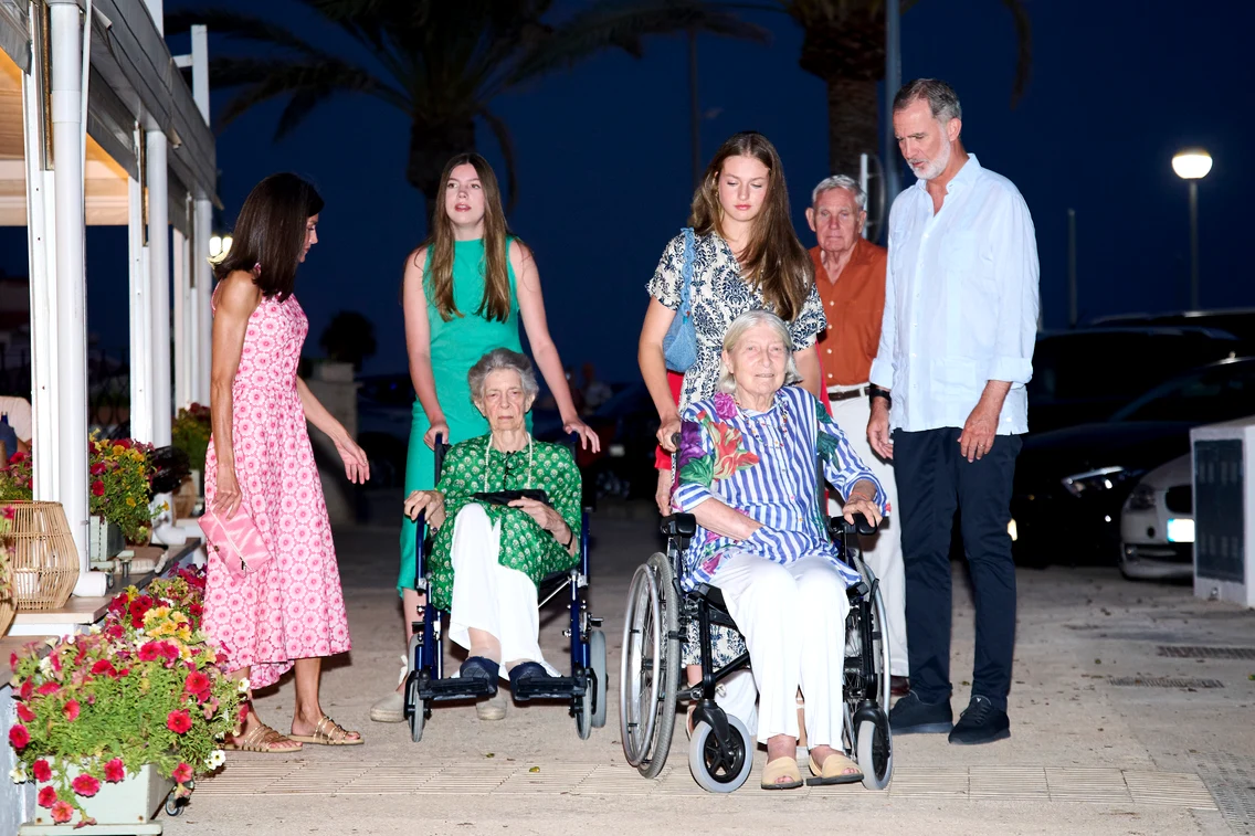 Familia regală spaniolă în Palma de Mallorca