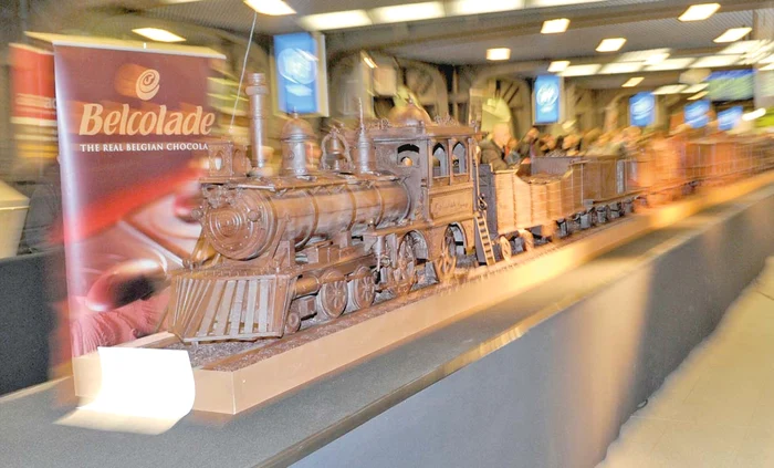 Trenul a fost construit în 748 de ore, din 1.250 de kilograme de ciocolată