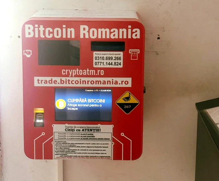 Bitcoin direct de la Poșta Română. Primul bancomat de criptomonede funcționează acum la Tulcea