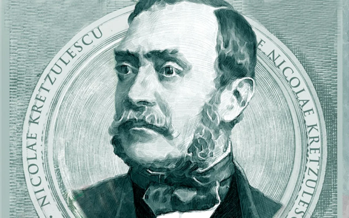 Nicolae Kretzulescu, boier, premier şi medic   Desen: Florian Marina