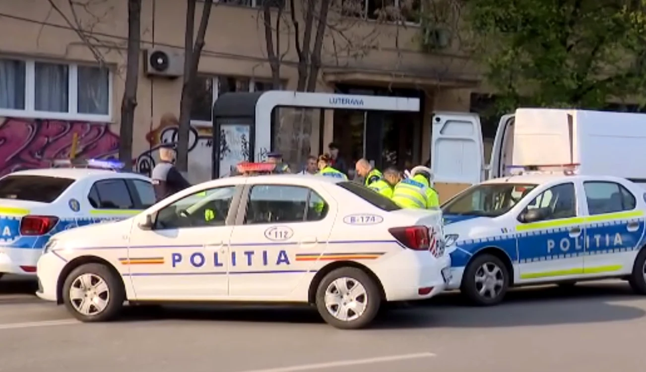 Mai multe echipaje de poliție au făcut cercetări la locul accidentului / captură: Știrile PRO TV