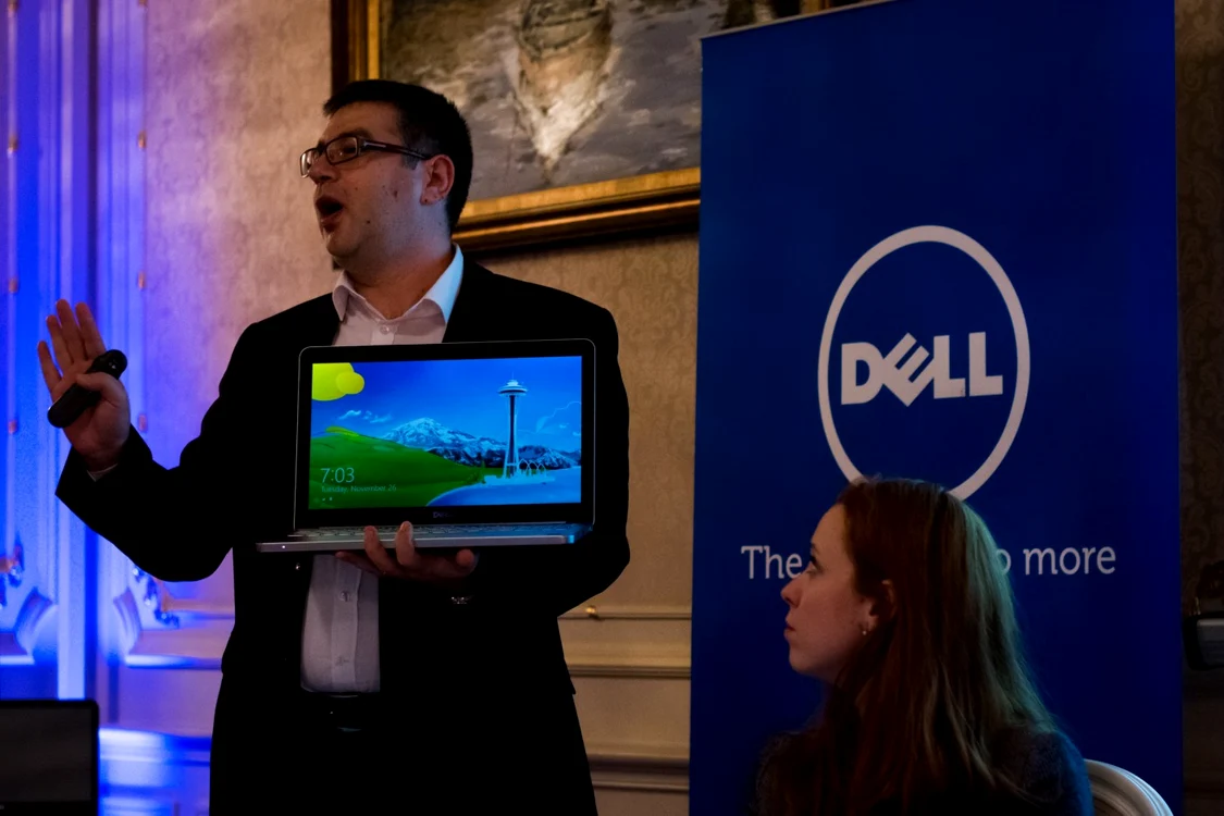 Valentin Nicolaie, distribution manager Dell România. FOTO Răzvan Băltăreţu/Adevărul