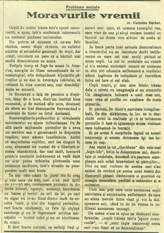 Articolul publicat în ziarul „Alba Iulia” FOTO Arhivele Naționale Alba