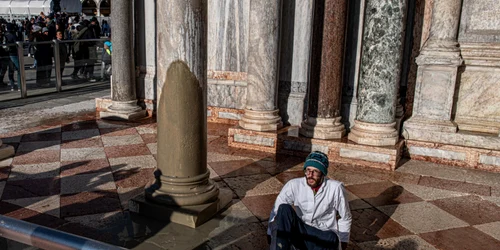 Protest al activitilor pentru climă la Veneția, Basilica San Marco Foto Profimedia 0827569884 jpg