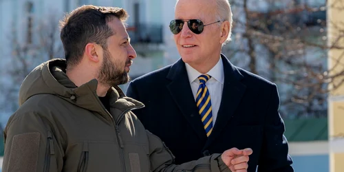 Volodimir Zelenski si Joe Biden la Kiev FOTO EPA EFE jpg